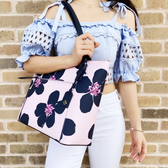 NWT๐๐Kate Spade Grand Flora Pocket Tote & Wallet - Picture 5 of 14